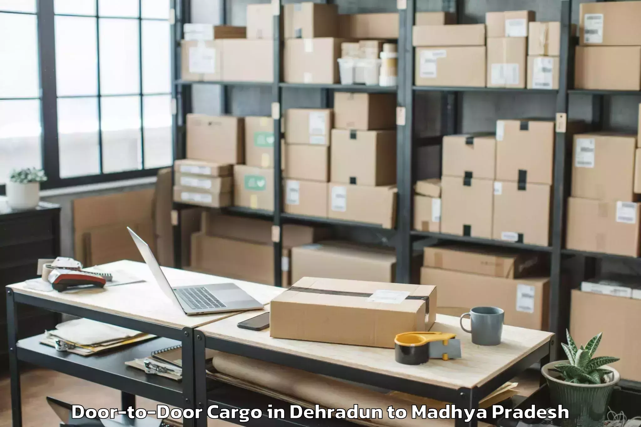 Easy Dehradun to Madhya Pradesh Door To Door Cargo Booking